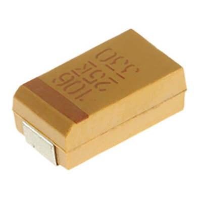 KEMET 10μF MnO2 Tantalum Capacitor 25V dc, T491 Series