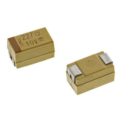 KEMET 220μF MnO2 Tantalum Capacitor 10V dc, T491 Series