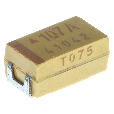 KYOCERA AVX 100μF MnO2 Tantalum Capacitor 10V dc, TPS Series