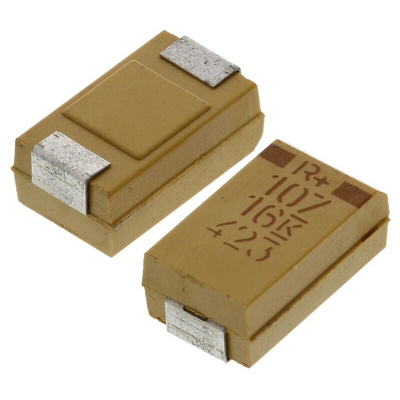 KEMET 100μF MnO2 Tantalum Capacitor 16V dc, T495 Series