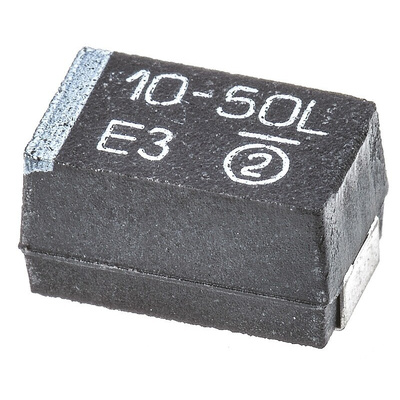 Vishay 10μF MnO2 Tantalum Capacitor 50V dc, TR3 Series