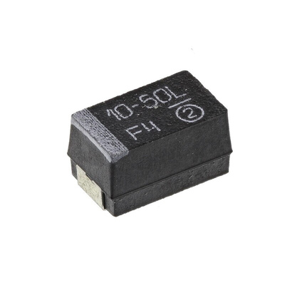 Vishay 10μF MnO2 Tantalum Capacitor 50V dc, TR3 Series