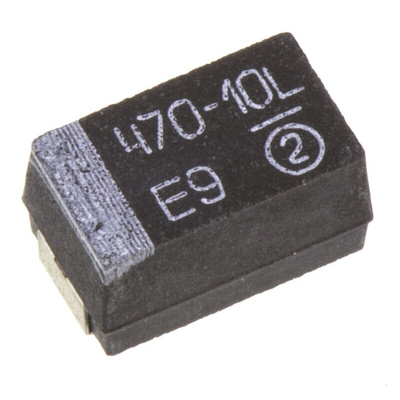 Vishay 470μF MnO2 Tantalum Capacitor 10V dc, TR3 Series
