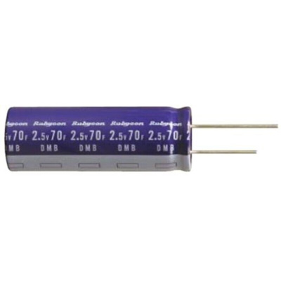 Rubycon 10F Supercapacitor ±20% Tolerance, DMB 2.5V dc, Through Hole