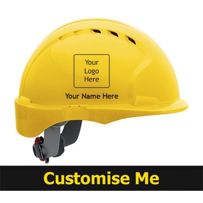 AJB160-000-200 | JSP EVOLite Yellow Safety Helmet Adjustable, Ventilated