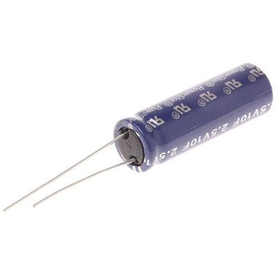 Eaton 10F Supercapacitor -10 → +30% Tolerance, 2.5V dc, Through Hole