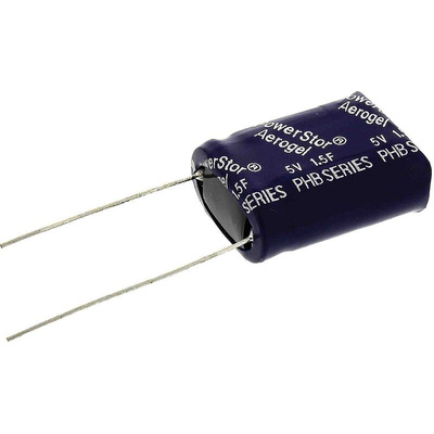 Eaton 2.5F Supercapacitor -10 → +30% Tolerance, 5V dc, Through Hole