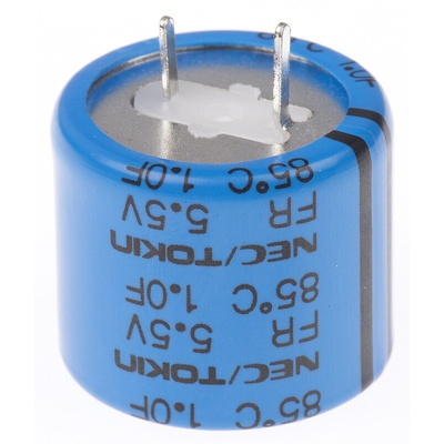 KEMET 1F Supercapacitor -20 → +80% Tolerance, Supercap FR 5.5V dc, Through Hole