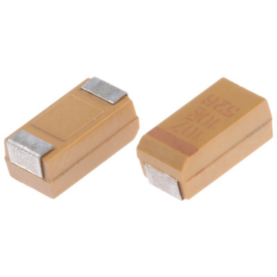 KEMET 100μF MnO2 Tantalum Capacitor 10V dc, T491 Series