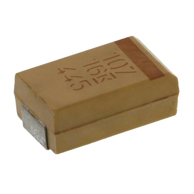 KEMET 100μF MnO2 Tantalum Capacitor 16V dc, T491 Series