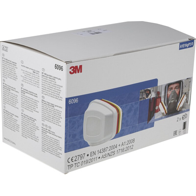 3M Gas/Particulate Filter for use with 3M 6000 Series Respirator 6096