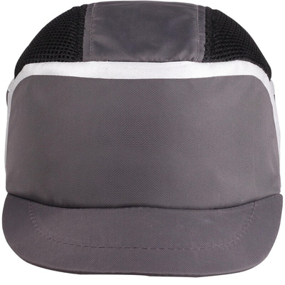 KAIZIGRSH | Delta Plus Black, Grey Standard Peak Bump Cap, Cotton, Polyester Protective Material