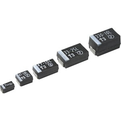 Vishay 47μF Tantalum Capacitor 6.3V dc, 293D Series