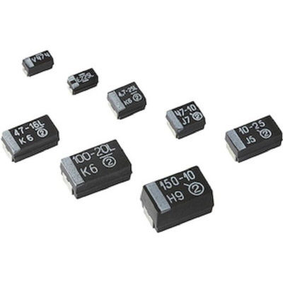 Vishay 10μF Tantalum Capacitor 6.3V dc