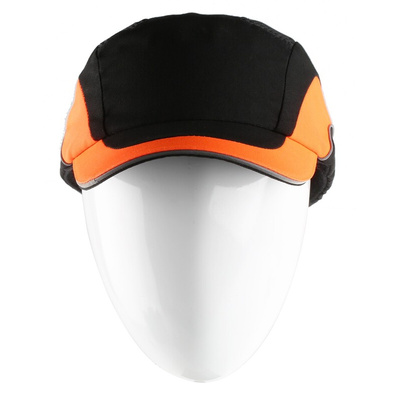 ABR000-00N-500 | JSP Black Standard Peak Safety Cap, HDPE Protective Material