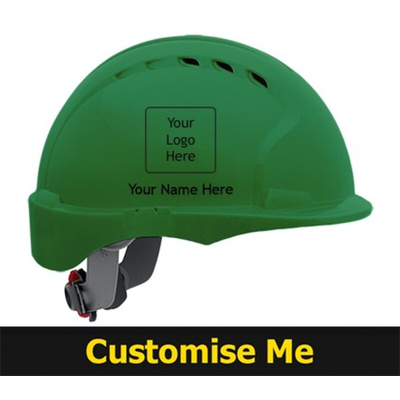 AJF160-000-300 | JSP EVO3 Green Safety Helmet Adjustable, Ventilated