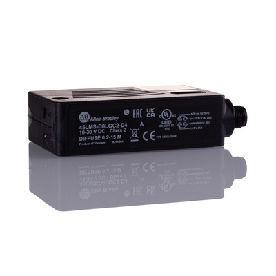 Allen Bradley Diffuse Photoelectric Sensor, Block Sensor, 200 mm → 15 m Detection Range IO-LINK