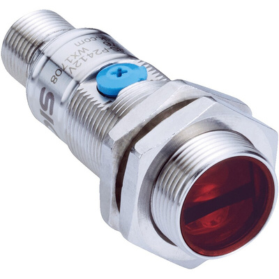 Sick Diffuse Photoelectric Sensor, Barrel Sensor, 10 mm → 400 mm Detection Range
