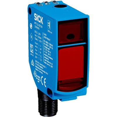 Sick Background Suppression Photoelectric Sensor, Block Sensor, 50 mm → 1.8 m Detection Range