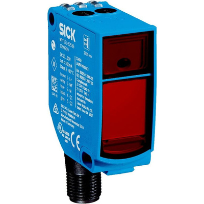 Sick Background Suppression Photoelectric Sensor, Block Sensor, 50 mm → 1.8 m Detection Range