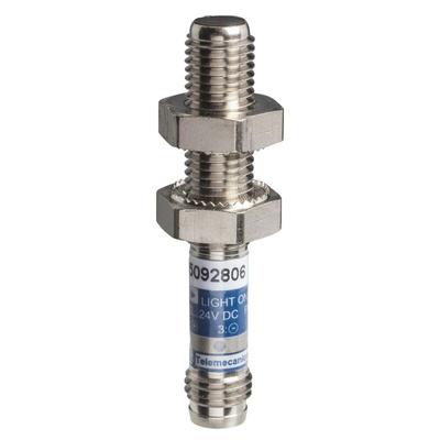 Telemecanique Sensors Through Beam Photoelectric Sensor, Threaded Miniature Sensor, 2 m Detection Range