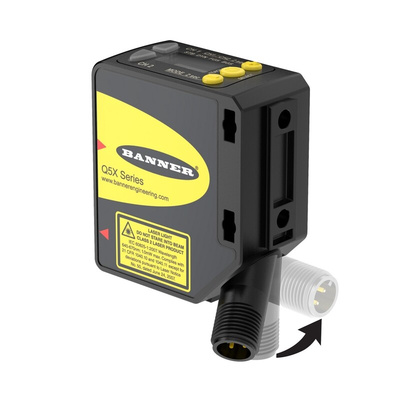 Banner Through Beam Photoelectric Sensor, Rectangular Sensor, 95 → 2000 mm Detection Range