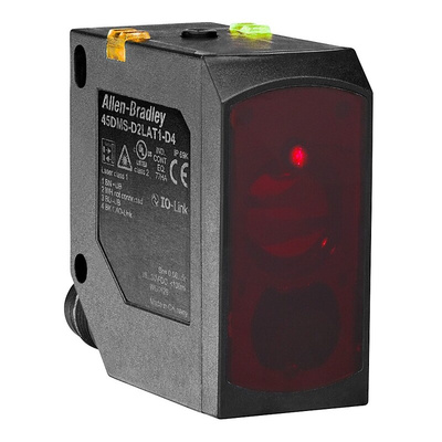 Allen Bradley Background Reflection Distance Sensor, Block Sensor, 60 → 5000 mm Detection Range