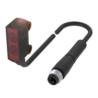 BALLUFF Diffuse Photoelectric Sensor, Barrel Sensor, 30 mm Detection Range