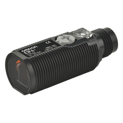Omron Diffuse Photoelectric Sensor, Cylindrical Sensor, 100 mm Detection Range