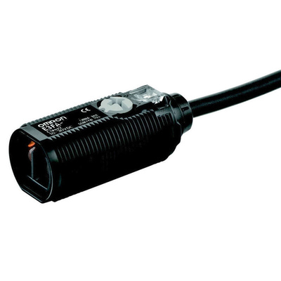 Omron Diffuse Photoelectric Sensor, Cylindrical Sensor, 1000 mm Detection Range