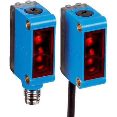 Sick Through Beam Photoelectric Sensor, Rectangular Sensor, 0 → 15 m Detection Range