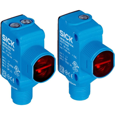 Sick Through Beam Photoelectric Sensor, Block Sensor, 25 mm Detection Range