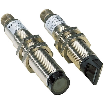Sick Through Beam Photoelectric Sensor, Barrel Sensor, 60 m Detection Range