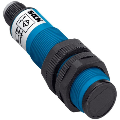 Sick Proximity Photoelectric Sensor, Cylindrical Sensor, 100 mm Detection Range
