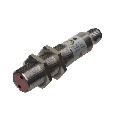 Carlo Gavazzi Diffuse Reflective Photoelectric Sensor, Barrel Sensor, 0 → 400 mm Detection Range