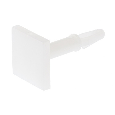 LCBSBM-10-01A2-RT, 15.9mm High Nylon PCB Support for 3.18mm PCB Hole, 12.7 x 12.7mm Base