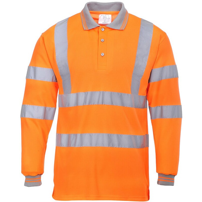 RS PRO Orange Unisex Hi Vis Polo Shirt, XL