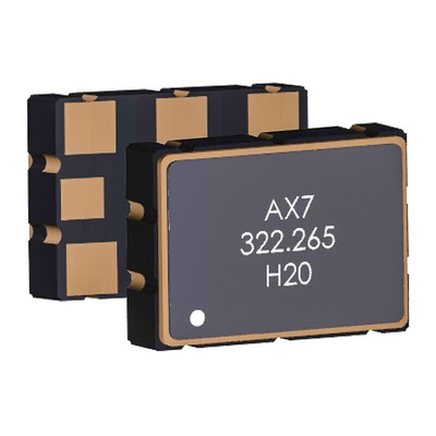 Abracon, 125MHz XO Oscillator, ±25ppm LVDS 6-SMD Compatible AX7DAF1-125.0000C