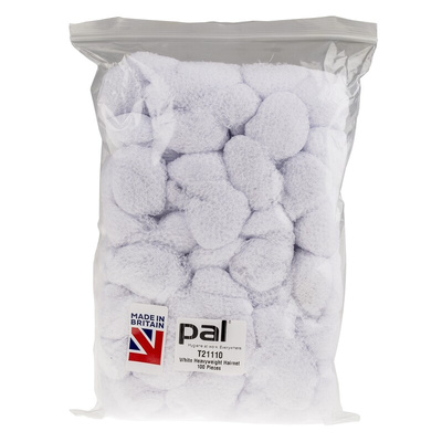 T21110 | PAL White Hair Net, One Size, Metal Detectable, Ideal for Food Industry Use