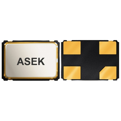 Abracon, 32.768kHz XO Oscillator, ±25ppm CMOS, 4-Pin SMD ASEK-32.768KHZ-L-R-T