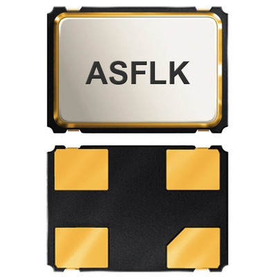 Abracon, 32.768kHz XO Oscillator, ±20ppm CMOS, TTL, 4-Pin SMD ASFLK-32.768KHZ-LJT