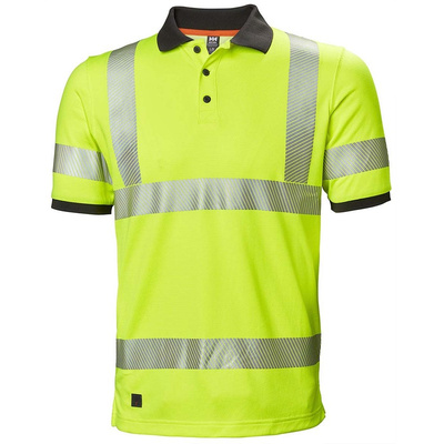 75112_360-L | Helly Hansen HH Lifa Active Yellow Unisex Hi Vis Polo Shirt, L