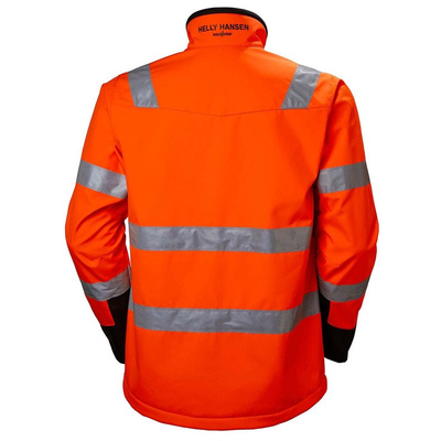 74095_269-XL | Helly Hansen Orange Unisex Hi Vis Softshell Jacket, XL