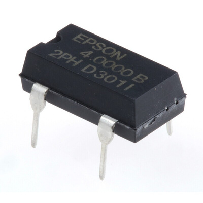 Epson, 4MHz XO Oscillator, ±50ppm CMOS, 4-Pin PDIP Q3204DC21031500