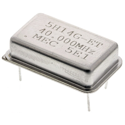 MERCURY, 40MHz Clock Oscillator, ±50ppm HCMOS, TTL, 14-Pin PDIP 5H14ET-40.000