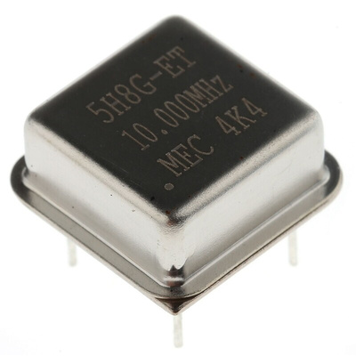 MERCURY, 10MHz Clock Oscillator, ±50ppm HCMOS, TTL, 8-Pin PDIP 5H8ET-10.000