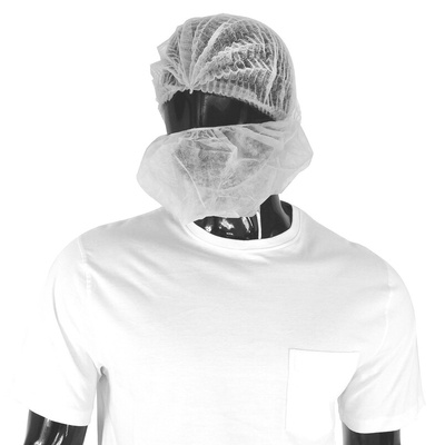 N43230HP | PAL White Disposable Beard Mask, One Size, Non-Metal Detectable, Ideal for Food Industry Use