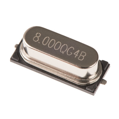 QANTEK 8MHz Crystal ±20ppm HC-49/U-S SMD 2-Pin 11.4 x 4.8 x 4.4mm
