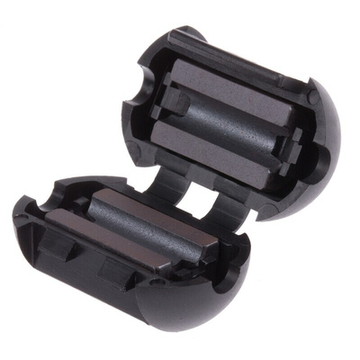 RS PRO Openable Ferrite Clamp, 15 Dia. x 25.2mm, For Computer Peripherals, Digital TV, Internal & External Power