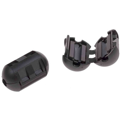 RS PRO Openable Ferrite Clamp, 16.5 Dia. x 29.5mm, For Computer Peripherals, Digital TV, Internal & External Power